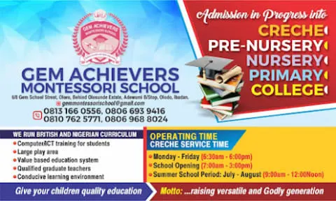 GEM ACHIEVERS MONTESSORI SCHOOL — photo 2